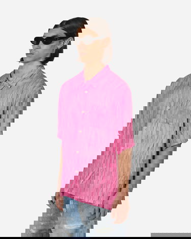 Košeľa Stüssy Fur Print Shirt Ružová | 1110282 PINK, 2