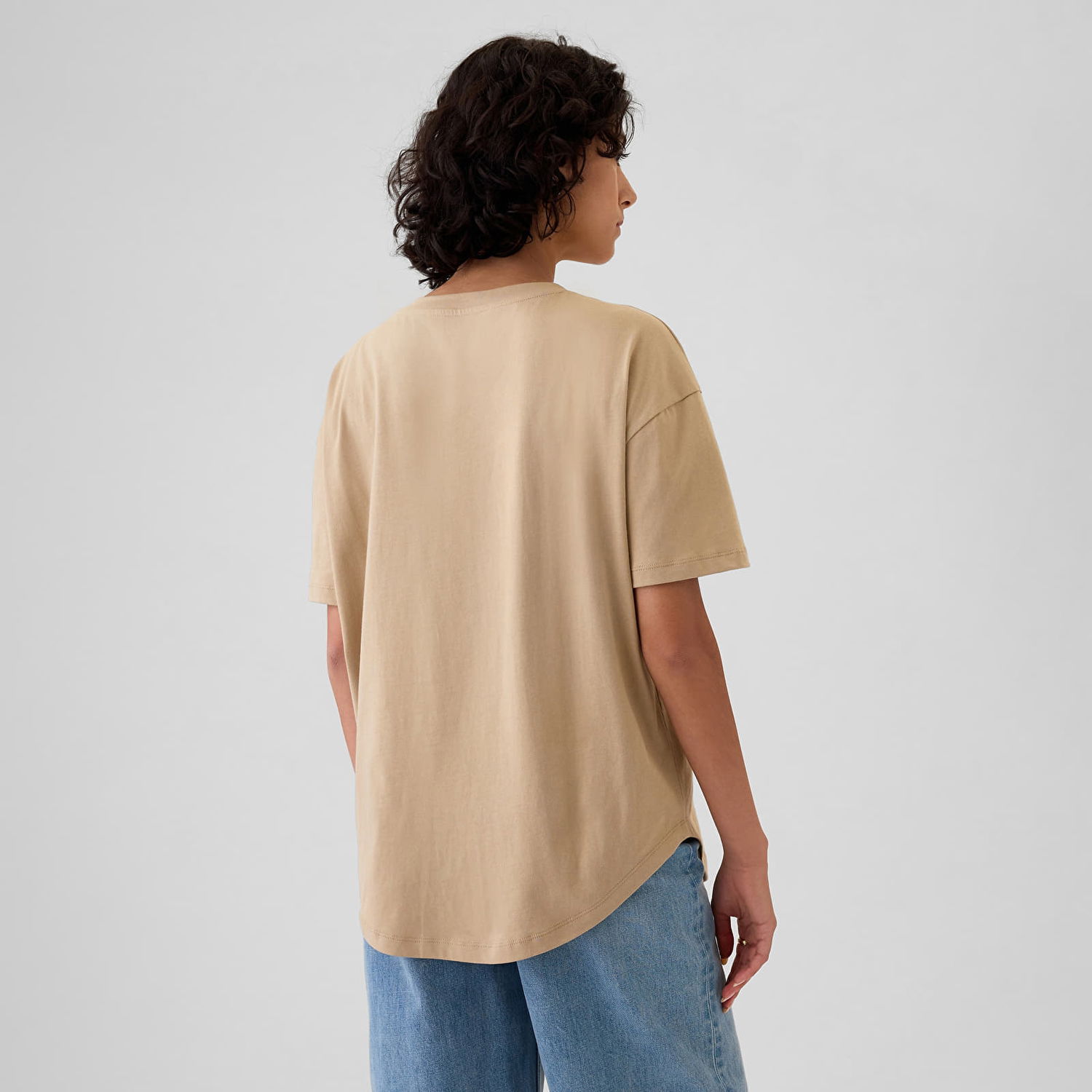 Tričko GAP T-shirt Shortsleeve Logo Tee Khaki M Béžová | 500012-04, 1