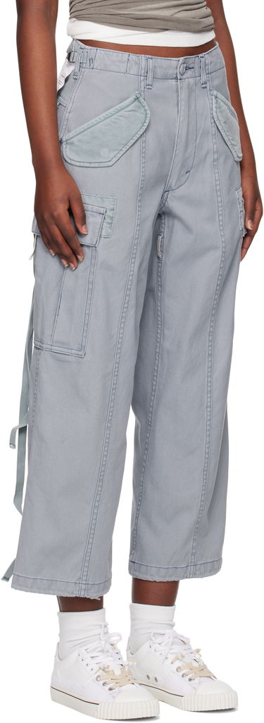 Cargo nohavice R13 R13 Cropped Cargo Pants Šedá | R13WD320-D279A, 1