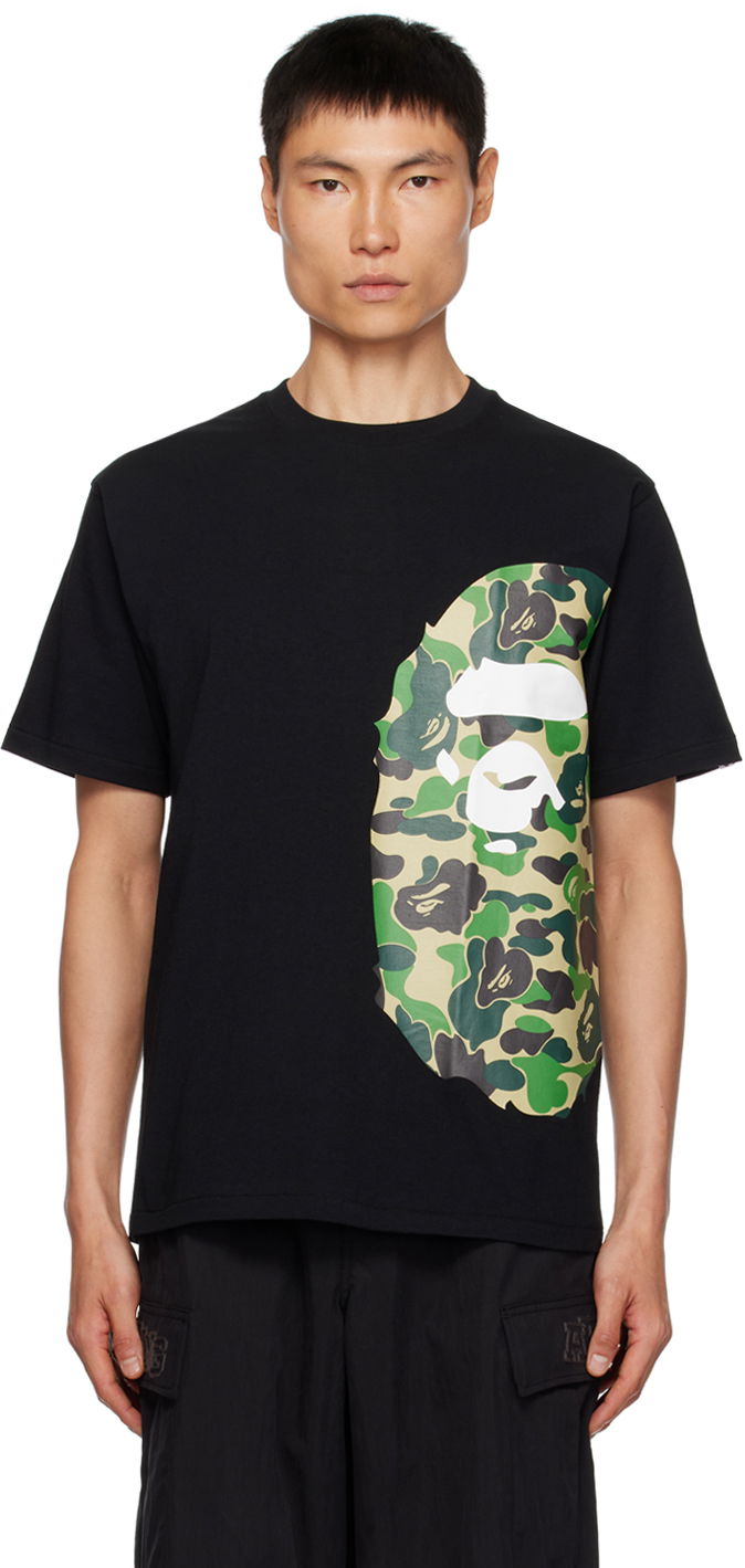 Tričko BAPE ABC Camo Side Big Ape Head T-Shirt Čierna | 001TEJ801012M, 0