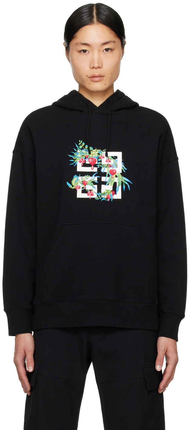 GIVENCHY｜HOOD/CREWNECKS (BMJ0HC3YAC 001) Sweatshirt Givenchy Logo Hoody BMJ0HC3YAC-001 | FLEXDOG