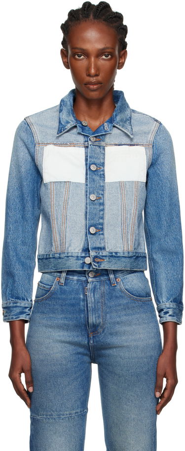 Bunda Maison Margiela MM6 Maison Margiela Reversed Denim Jacket Modrá | S52AM0328 M30018, 0