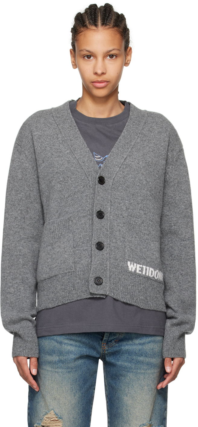 Sveter We11done We11done Patch Pocket Cardigan Šedá | WD-KC3-23-621-U-CH, 0