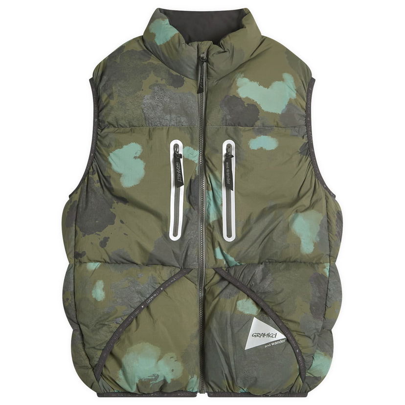 Vesta GRAMICCI And Wander x Down Vest Zelené | GUJ4-F3001-M-CAMO