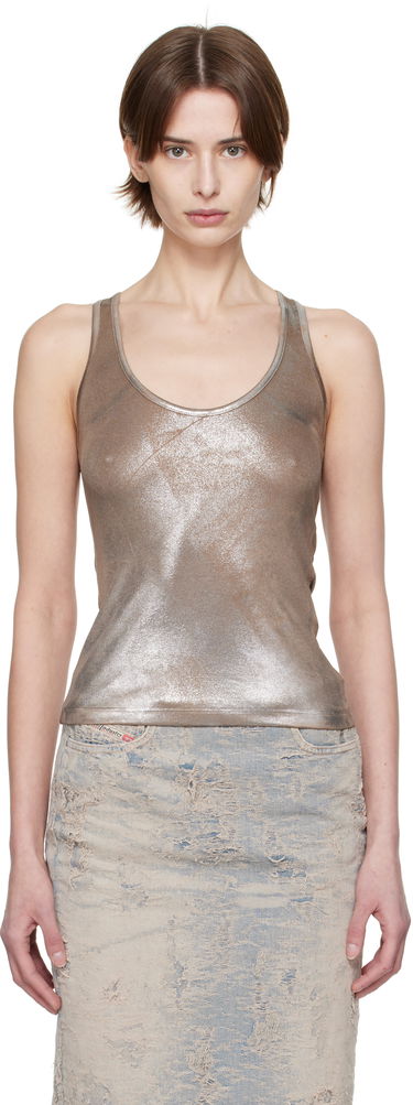 Tielko Diesel Diesel T-Ama Metallic Tank Top Metalická | A16238 0HQAI, 0