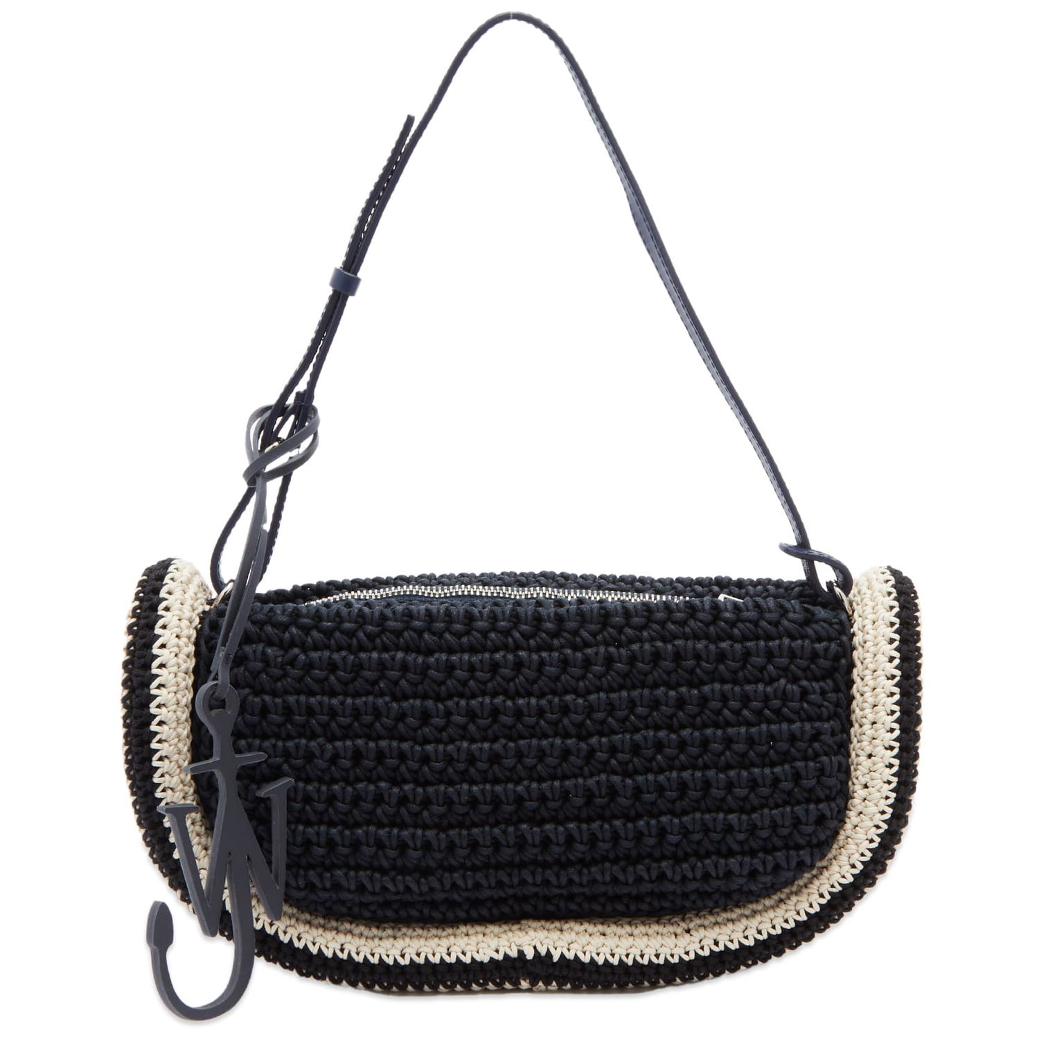 Taška cez rameno JW Anderson The Bumper-15 Crochet Shoulder Bag Navy | HB0576-FA0305-888, 0