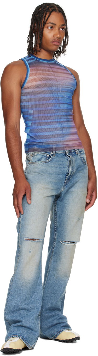 Tielko Jean Paul Gaultier Jean Paul Gaultier 'The Air' Striped Tank Top Modrá | 25/03-W-TO332-M005P-565034, 3