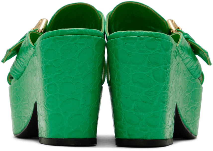 Doplnky BY FAR BY FAR Lenka Heeled Sandals Zelené | 22SSLNKSPGCCE, 1