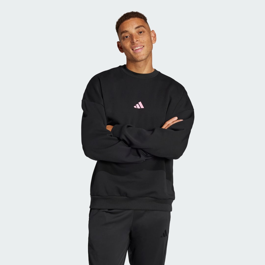 Mikina adidas Performance Fortnite x Future Icons Three Bar Logo Crewneck Sweatshirt Čierna | JV9948, 0
