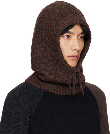 Klobúk Maison Margiela MM6 Maison Margiela Wool Blend Knit Hood Hnedá | SH2TB0005 M13174, 3