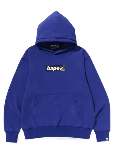 Mikina BAPE Smooth Logo Relaxed Fit Hoodie Modrá | 1J20-114-005
