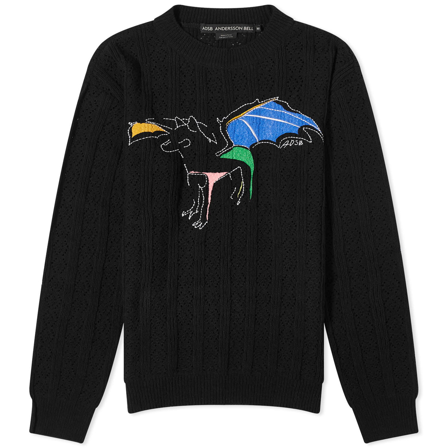 Sveter Andersson Bell Dragon Summer Crew Neck Sweater Čierna | ATB1041U-BLACK, 0