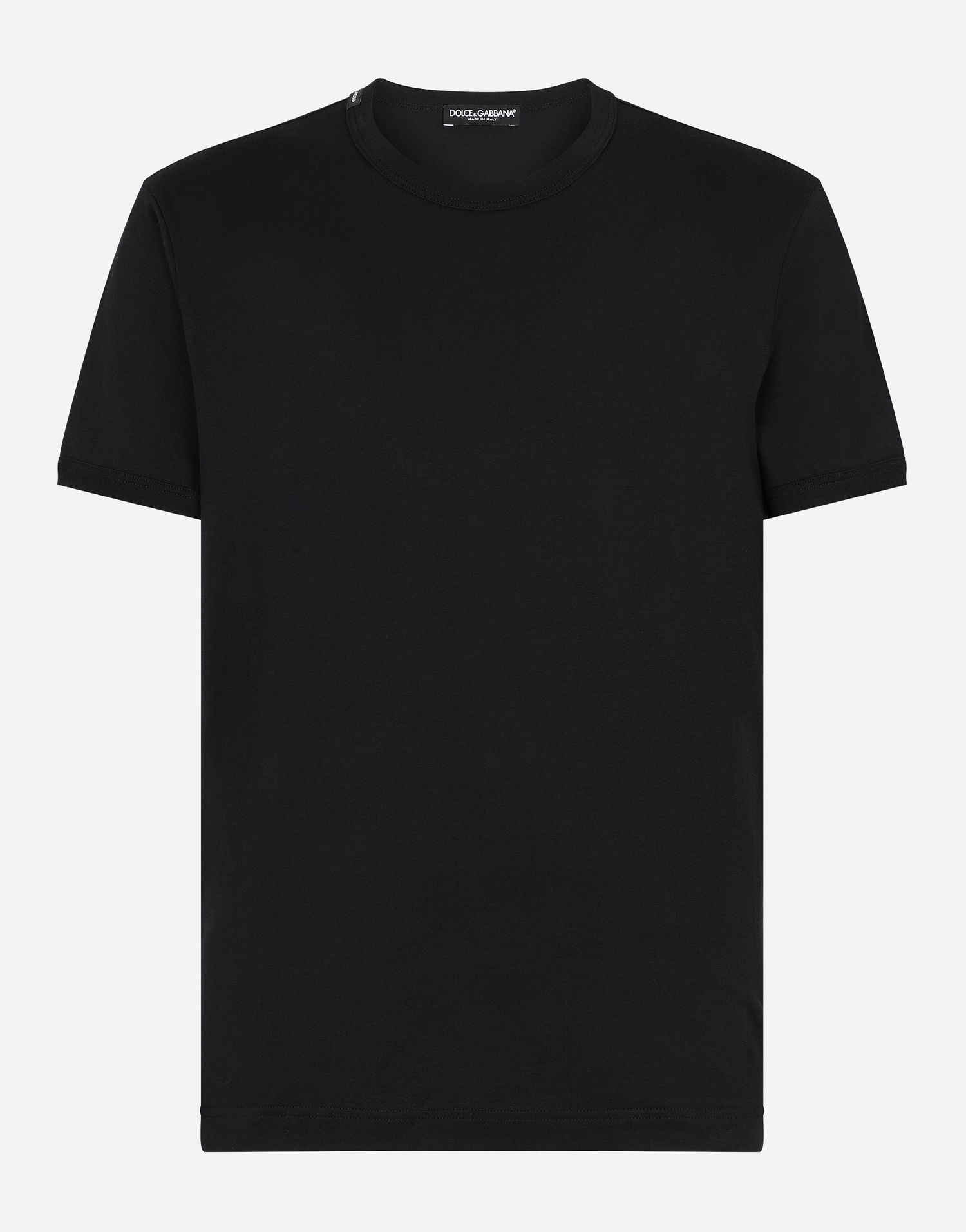 Tričko Dolce & Gabbana Cotton T-shirt Čierna | G8JX7TFU7EQB0665, 0