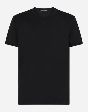 Tričko Dolce & Gabbana Cotton T-shirt Čierna | G8JX7TFU7EQB0665, 0