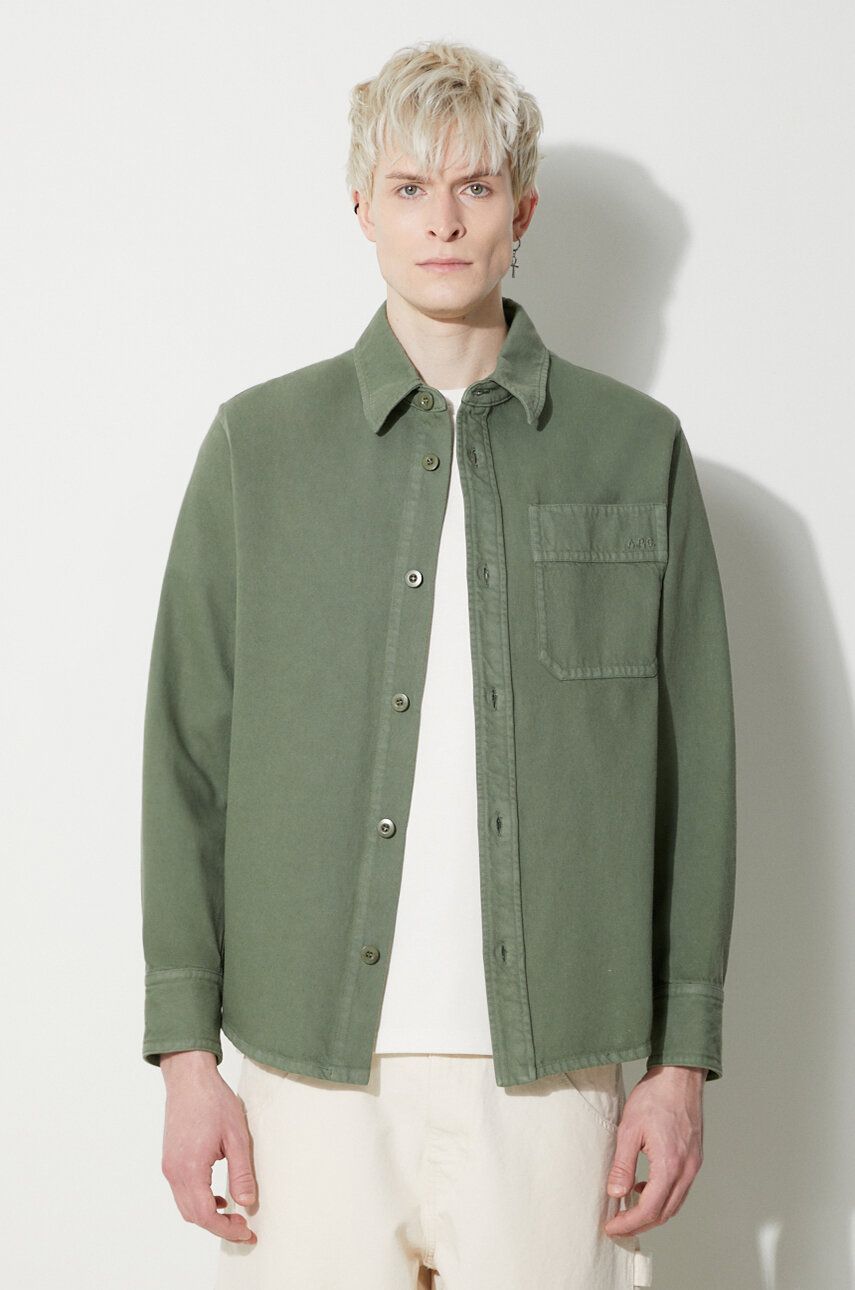 Košeľa A.P.C. Shirt Zelené | COFCN.H02918.KAI, 0