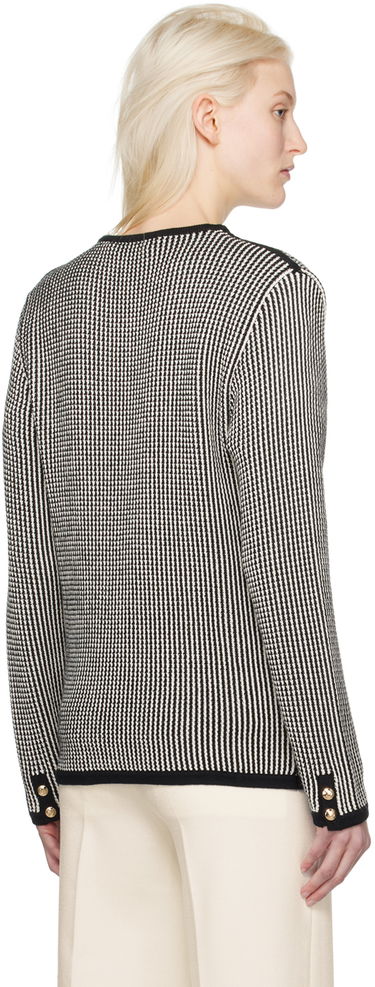Sveter Anine Bing Striped Knit Cardigan Čierna | A-09-0316-073, 2