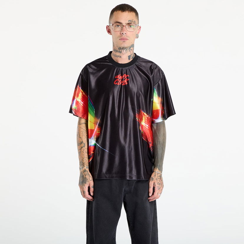 Tričko Pleasures PLEASURES Daft Club Sport Shirt Čierna | P25DP002-BLACK