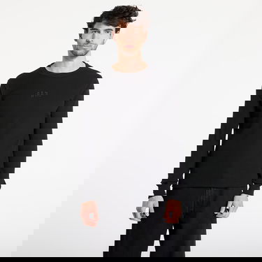 Tričko GAP Long Sleeve Waffle Mini Logo Crew Tee Čierna | 795644-02, 0