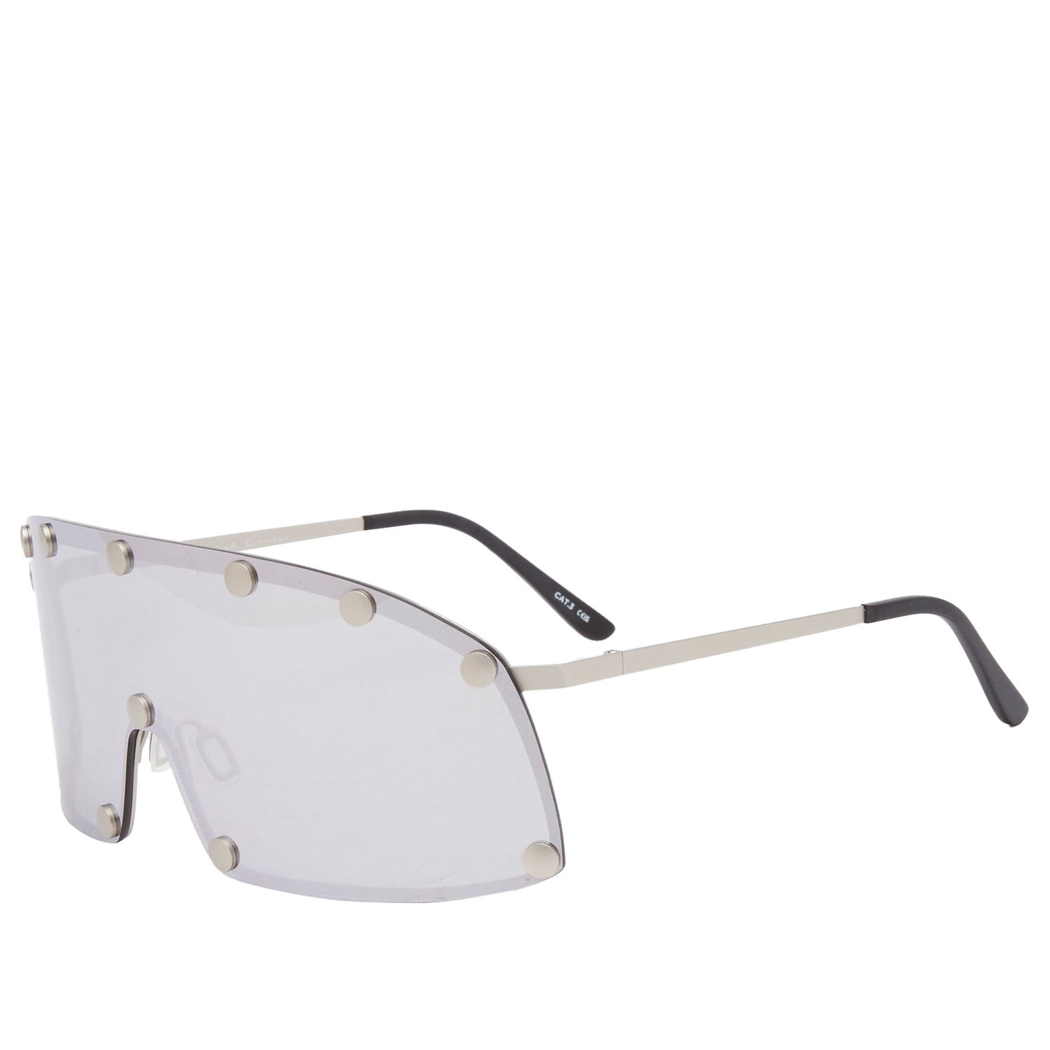 Slnečné okuliare Rick Owens Rick Owens Shielding Sunglasses Metalická | RG0000001-GSILV-1818, 1