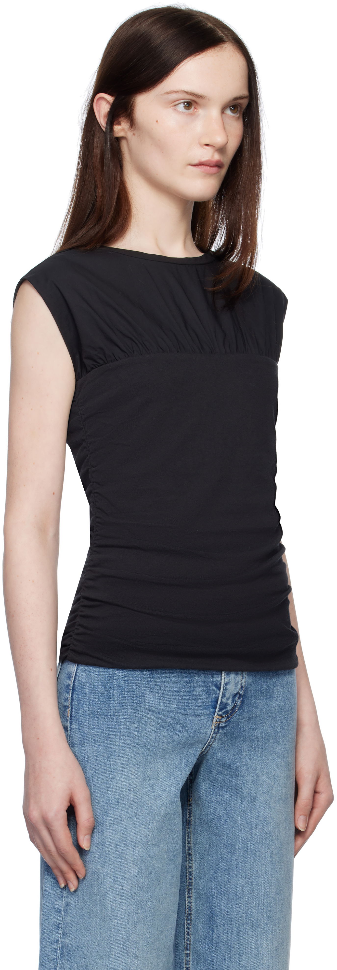 Tielko rag & bone Rag & Bone Mica Banded Top Čierna | WCC24HT009M409, 1
