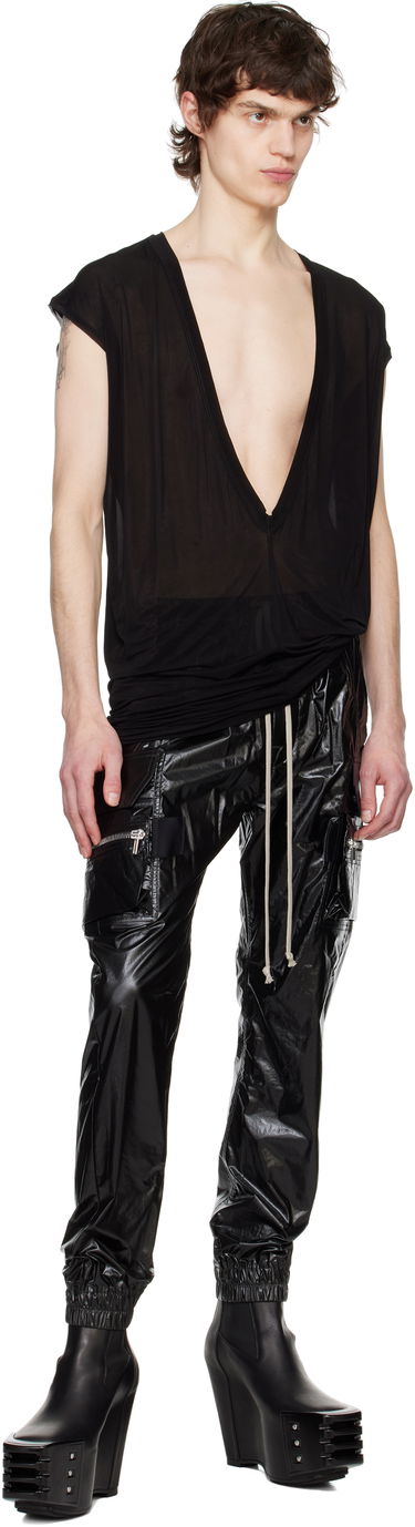 Tielko Rick Owens Rick Owens Hollywood Dylan Deep V-Neck T-Shirt Čierna | RU01E5157 BZ, 3