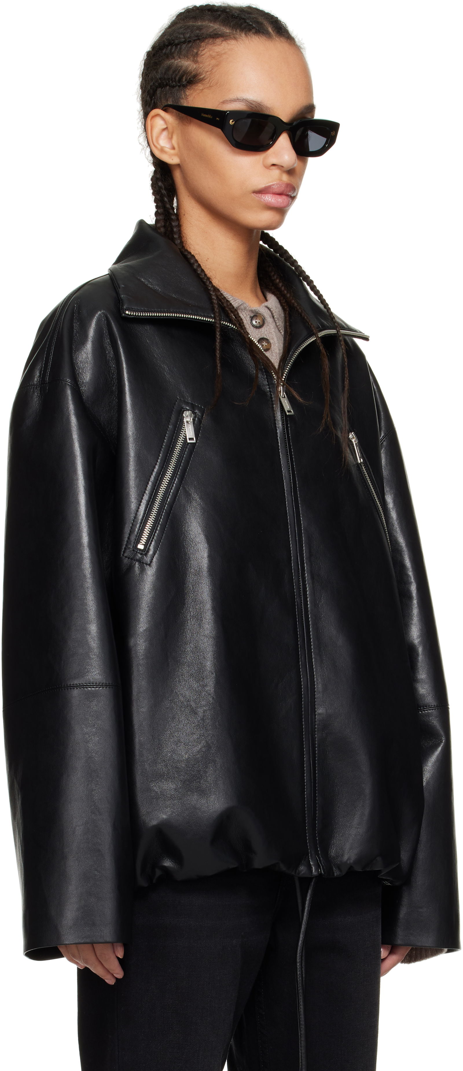 Nanushka Aiman Faux-Leather Jacket