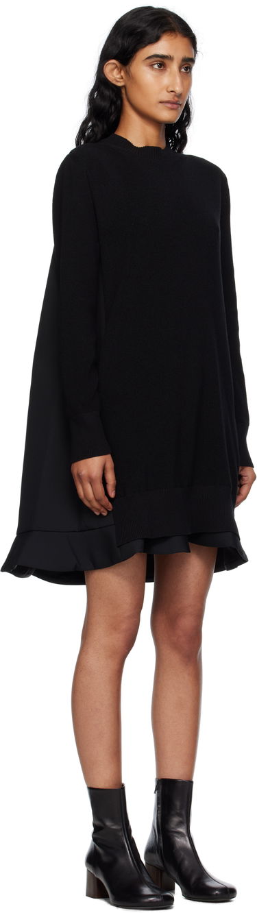 Šaty sacai Sacai Suiting Mix Knit Minidress Čierna | 25-07952, 1