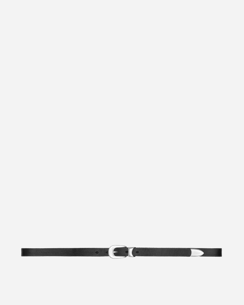 Opasok OUR LEGACY Narrow Leather Belt Čierna | A2208BBLA 001