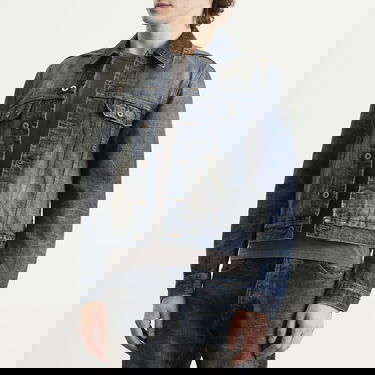 Bunda Rick Owens Rick Owens DRKSHDW Denim Trucker Jacket Modrá | DL02E2788-HVWJP-186, 2