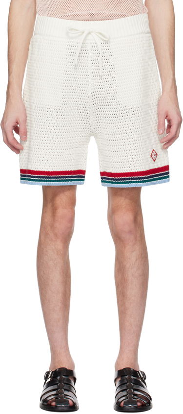 Šortky Casablanca Casablanca Gothic Crochet Shorts Biela | MS25-KW-921-01, 0