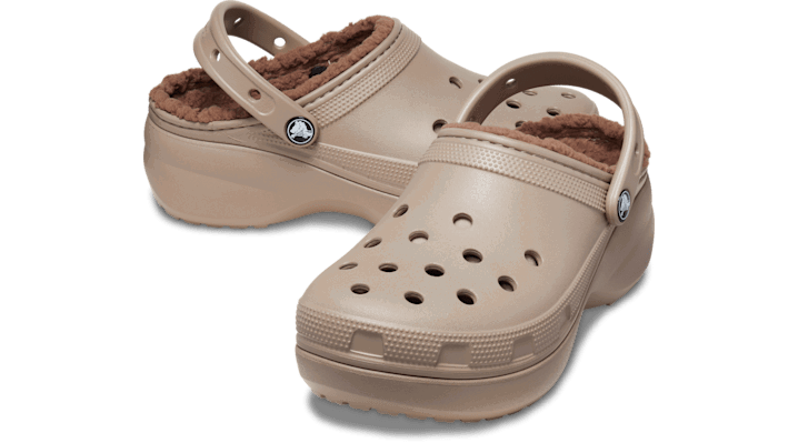 Tenisky a topánky Crocs Platform Lined Clogs Béžová | 207938-195, 1