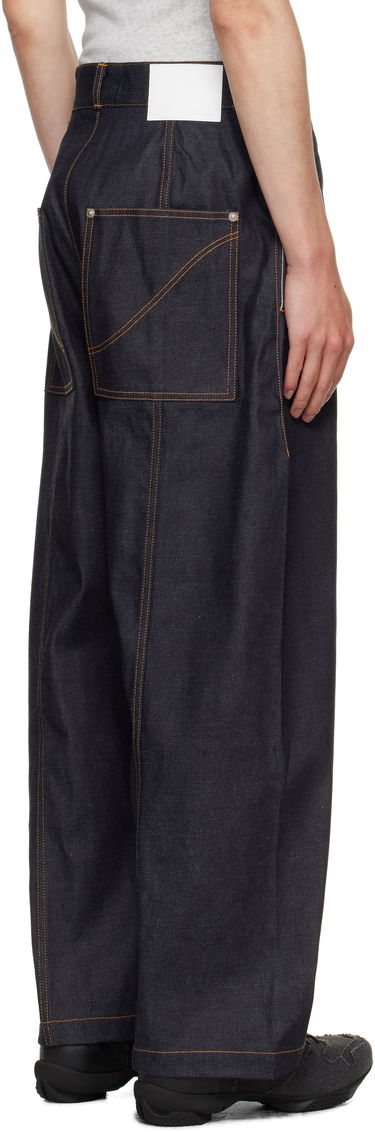 Džínsy sage NATION SAGE NATION Welt Jeans Modrá | S083 WELT TROUSER DENIM DENIM, 2