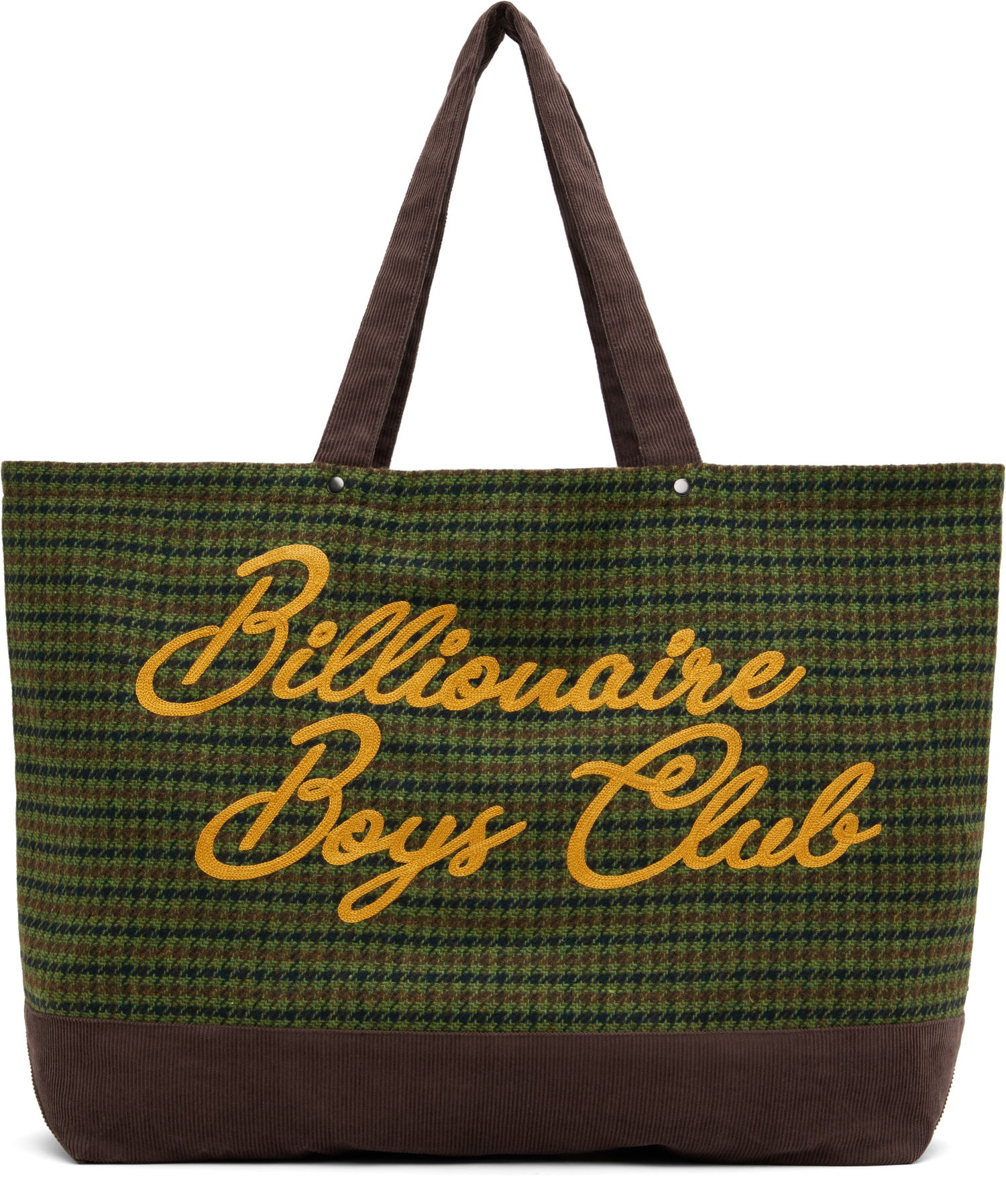 Tote bag BILLIONAIRE BOYS CLUB Script Check Tote Bag Zelené | B24483, 0