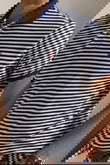 Polo tričko Polo by Ralph Lauren Polo Ralph Lauren Striped Polo Shirt Navy | 710956682, 3