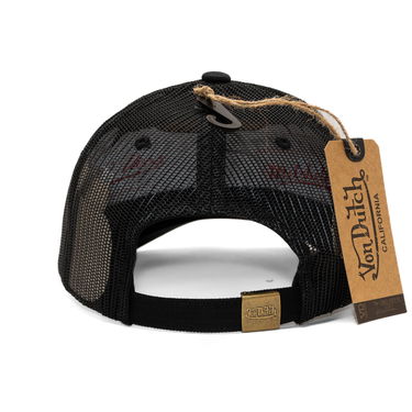 Šiltovka Von Dutch Von Dutch Trucker Cali Brushed Patch Hat Čierna | VD/0/CAS1/LOFB/B, 2