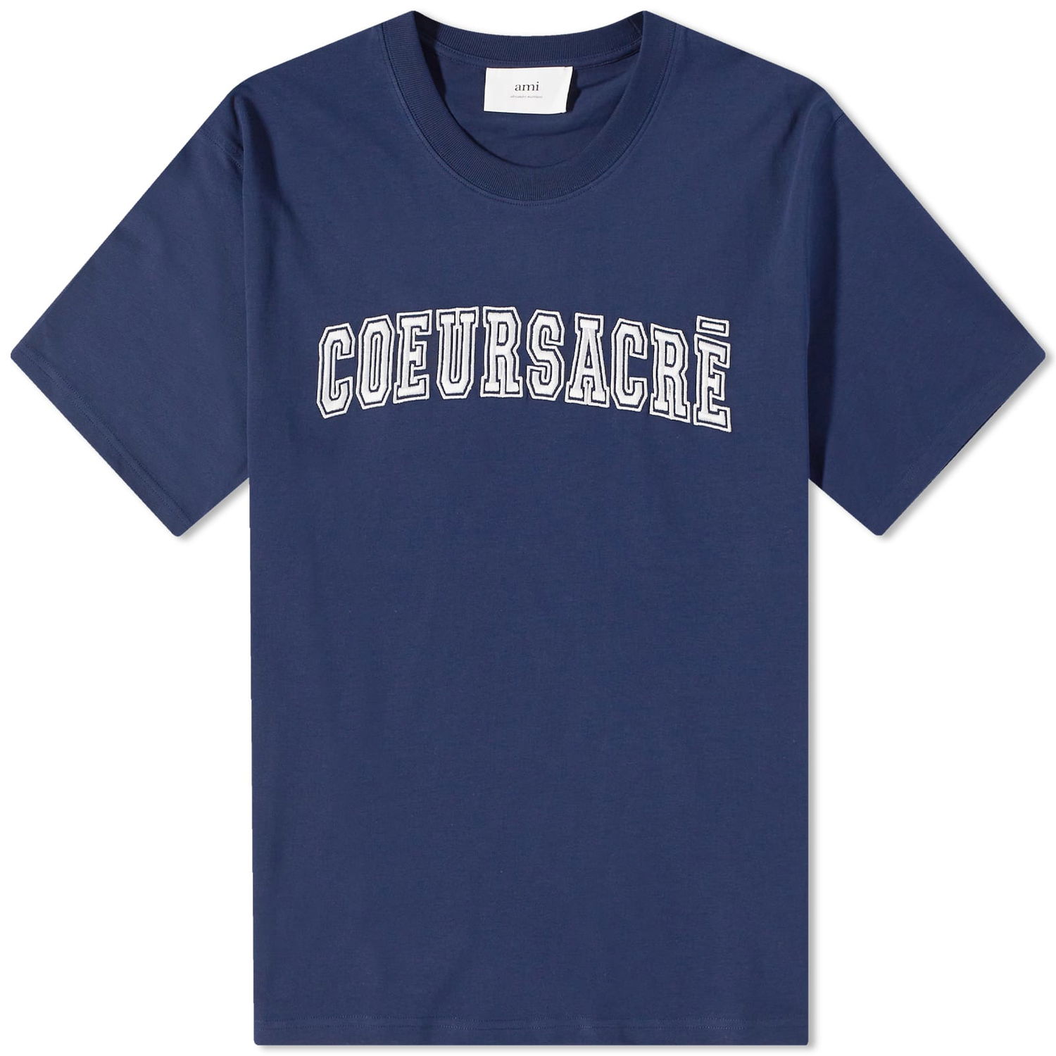 Tričko AMI Coeur Sacre Tee Navy | HTS009-726-491, 0
