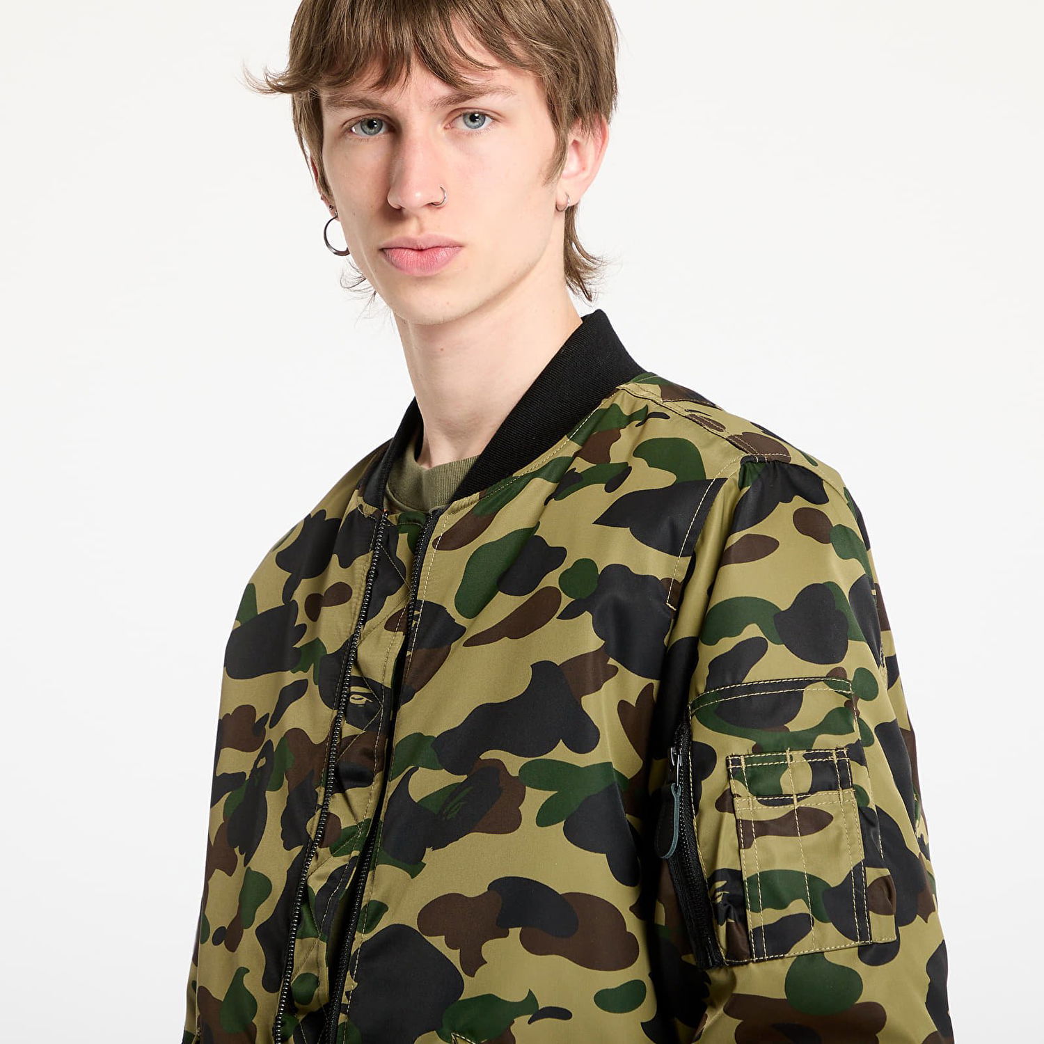 Bomber bunda BAPE A BATHING APE 1st Camo Shark MA-1 Jacket Zelené | 001HJL301003MGRN, 0
