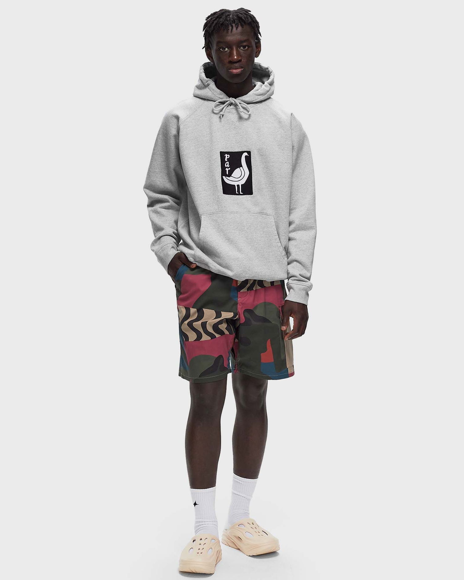 Šortky By Parra Distorted Camo Print Shorts Zelené | 51441, 1