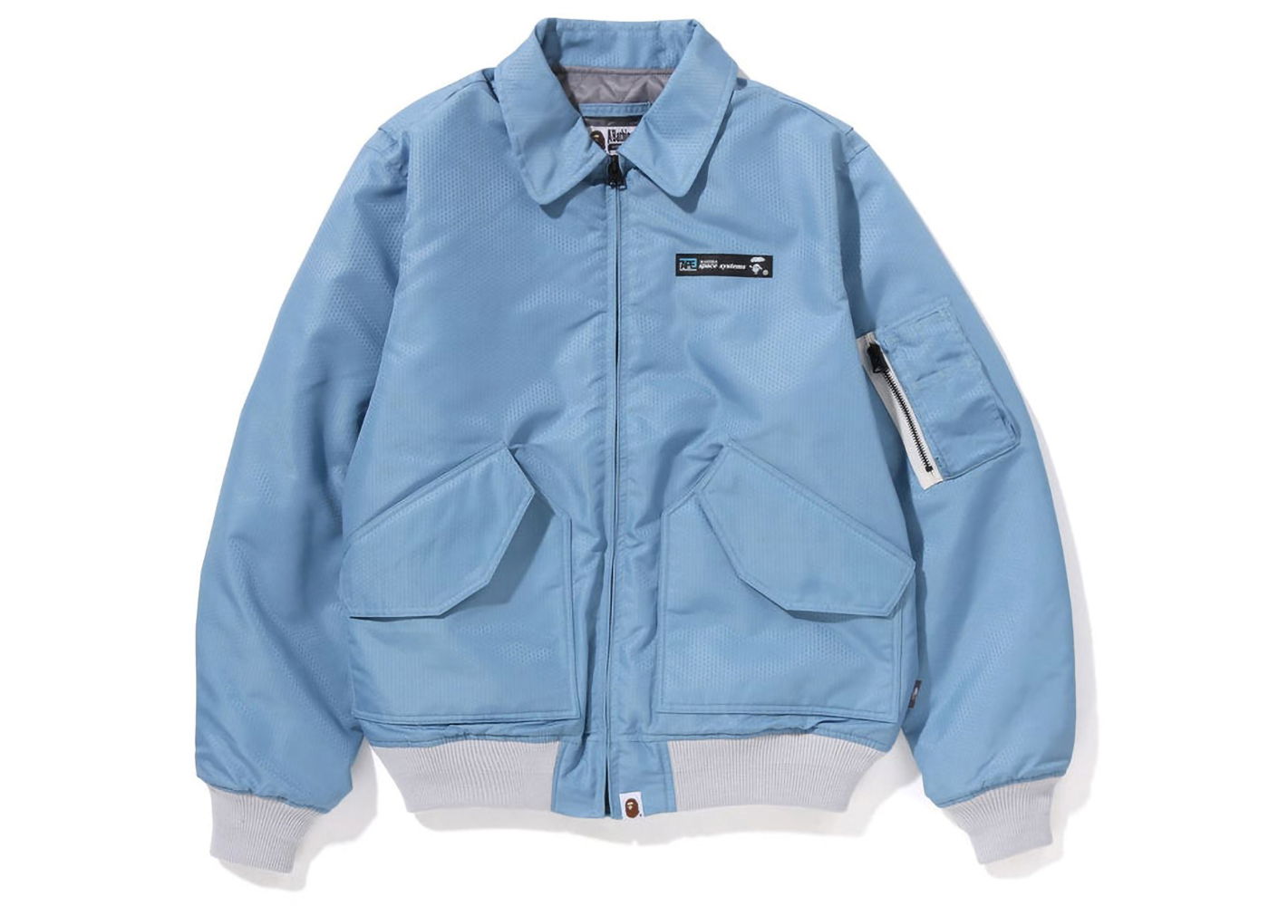Bunda BAPE Honeycomb Ripstop Bomber Jacket Modrá | 1J30-141-002, 0