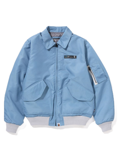 Bunda BAPE Honeycomb Ripstop Bomber Jacket Modrá | 1J30-141-002