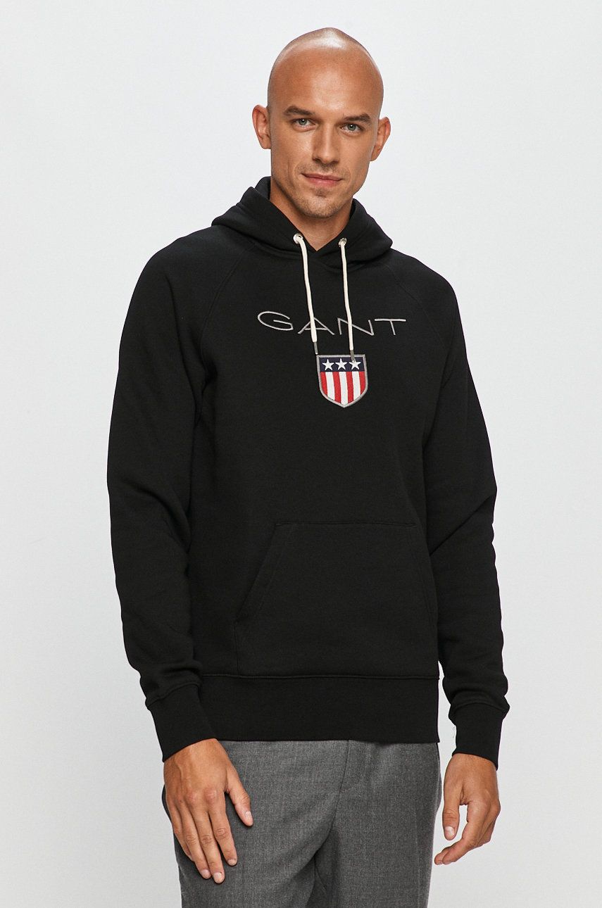 Mikina GANT Hoodie Čierna | 276310, 0