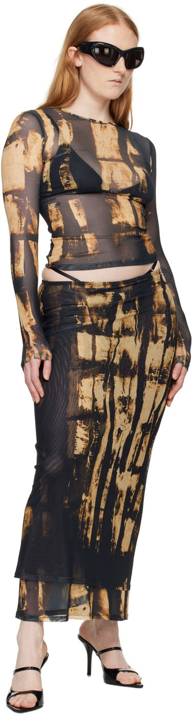 Sukňa Miaou Miaou Topanga Maxi Skirt Hnedá | 4062PM2TBR, 3