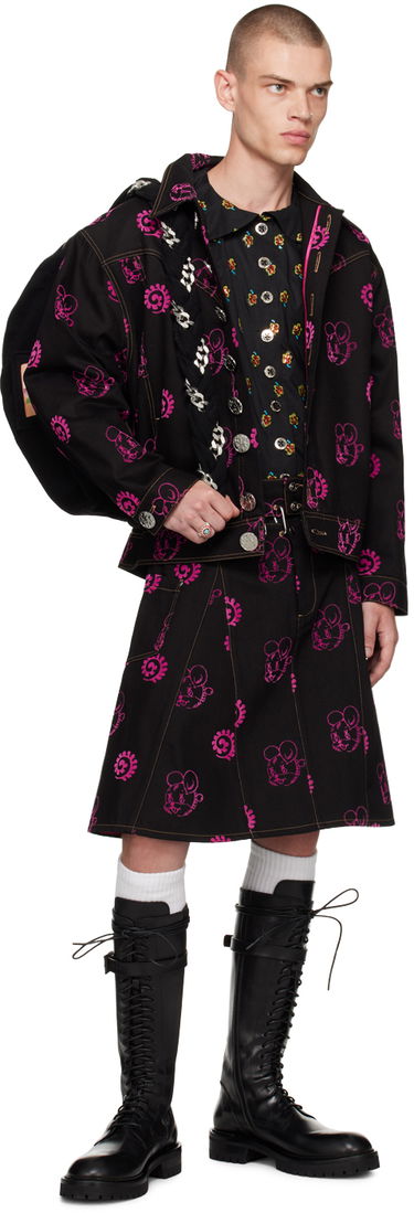 Košeľa Chopova Lowena Exclusive Black Floral Embroidered Shirt Čierna | 2186, 3
