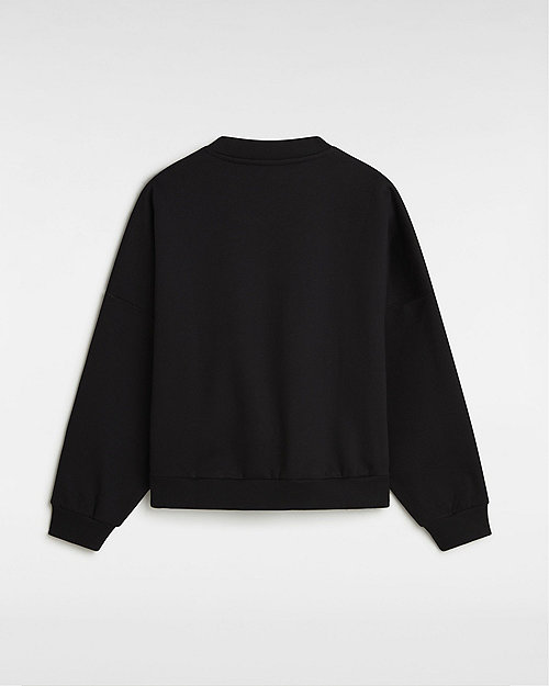 Mikina Vans Boquet Loose Crew Sweatshirt Čierna | VN000KH8BLK, 1