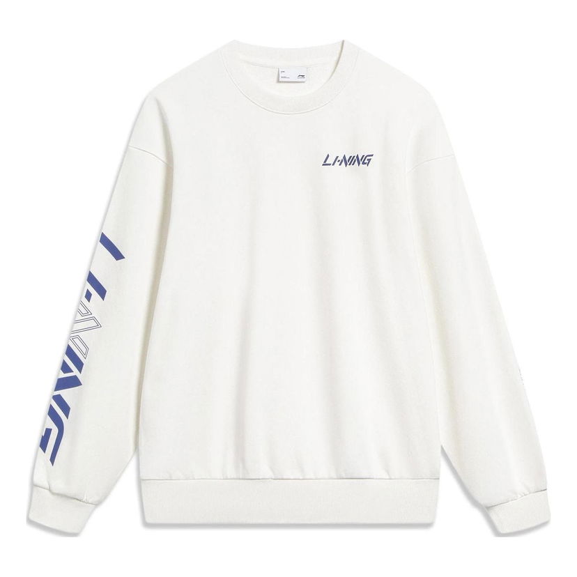 Mikina Li-Ning Graphic Sweatshirt Biela | AWDT607-7