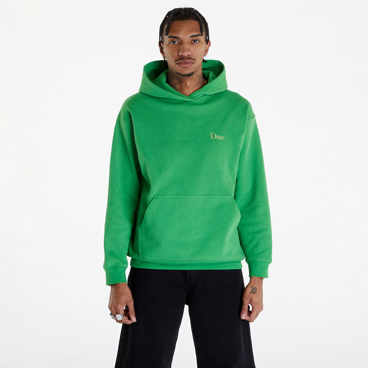 Mikina Dime Classic Small Logo Hoodie Kelly Green Zelené | DIMESP2411GRN, 0