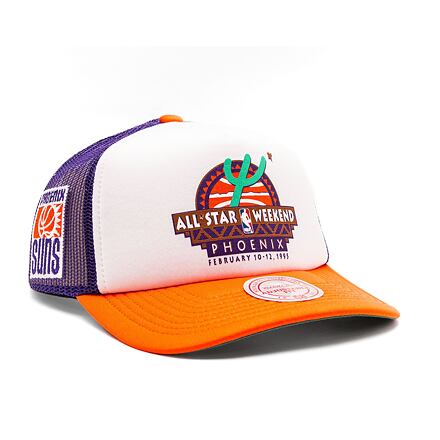 Šiltovka Mitchell & Ness NBA Party Time Trucker Snapback Hwc Phoenix Suns White Oranžová | HHSS5140-PSUYYPPPWHIT, 0
