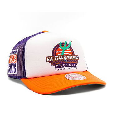 Šiltovka Mitchell & Ness NBA Party Time Trucker Snapback Hwc Phoenix Suns White Oranžová | HHSS5140-PSUYYPPPWHIT, 0