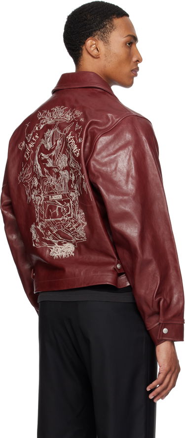 Bunda Enfants Riches Déprimés Enfants Riches Déprimés Principe de l'Amour Western Leather Jacket Vínová | 030-508, 2