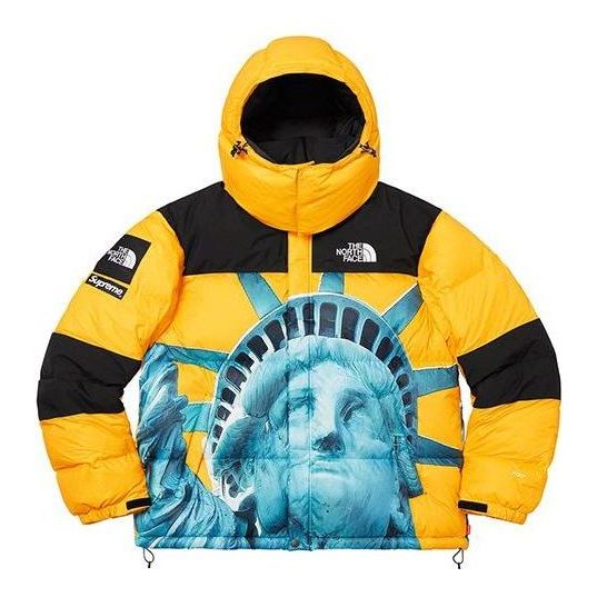 Prešívaná bunda Supreme Supreme x The North Face Statue of Liberty Mountain Jacket Žltá | SUP-FW19-910, 0